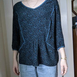 90's NAF NAF Flowy Blue Blouse